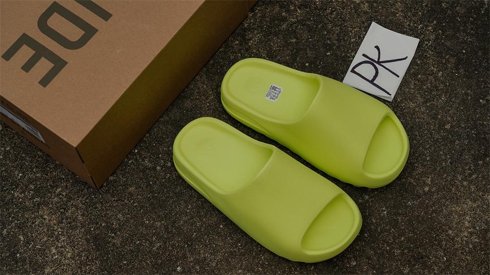 PK GOD adidas Yeezy Slide Glow Green Frosted RETAIL MATERIALS READY TO SHIP